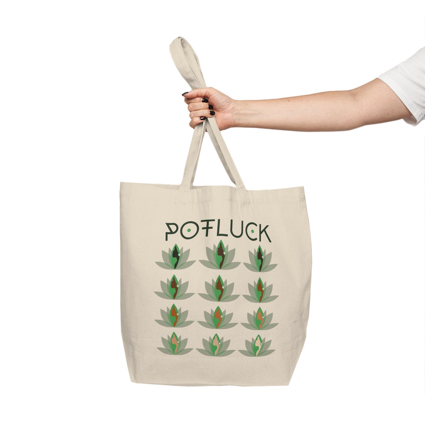Copy of Potluck Canvas Shopping Tote
