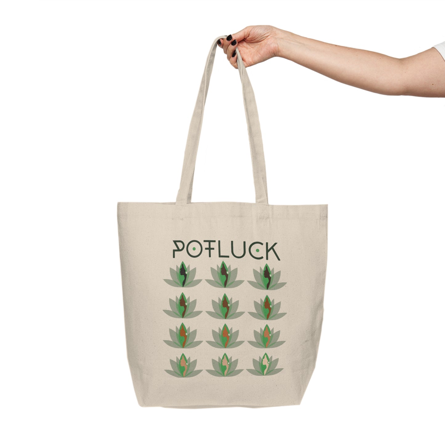 Copy of Potluck Canvas Shopping Tote