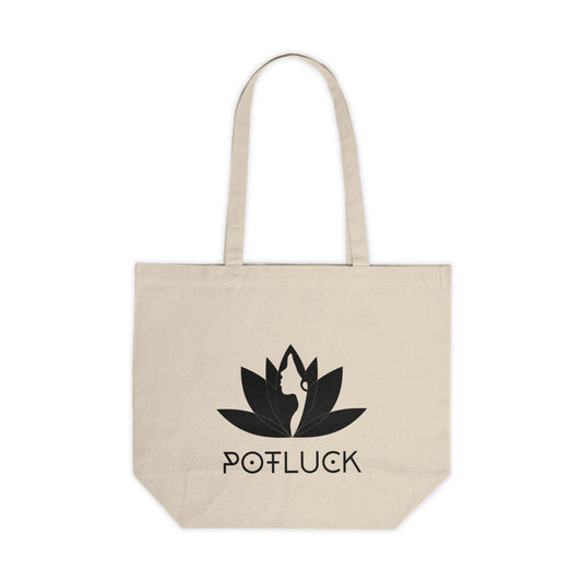 Potluck Canvas Shopping Tote