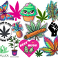 Cannabis Sticker Collage Tumbler