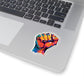 Colorful Power Fist Sticker - Pop Art Style