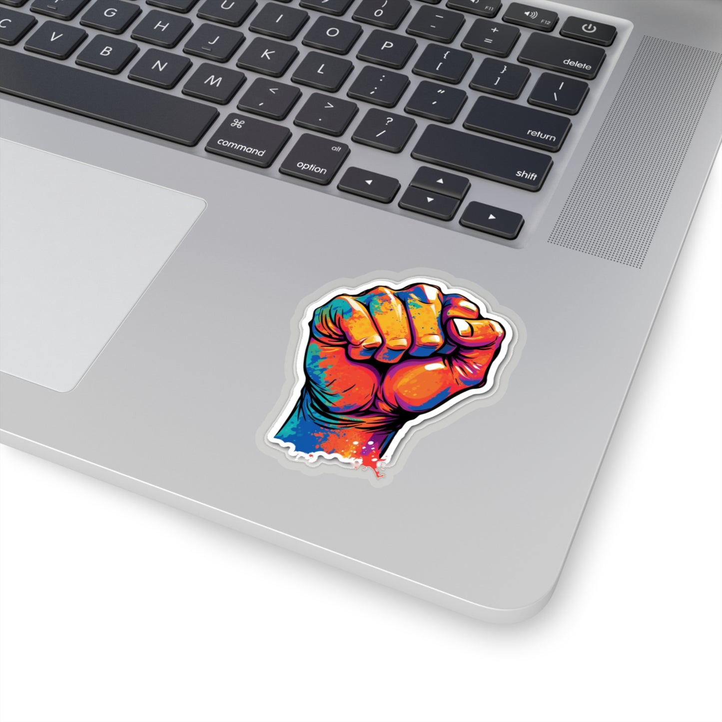 Colorful Power Fist Sticker - Pop Art Style