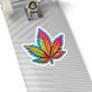 Colorful Cannabis Leaf Sticker