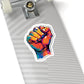Colorful Power Fist Sticker - Pop Art Style