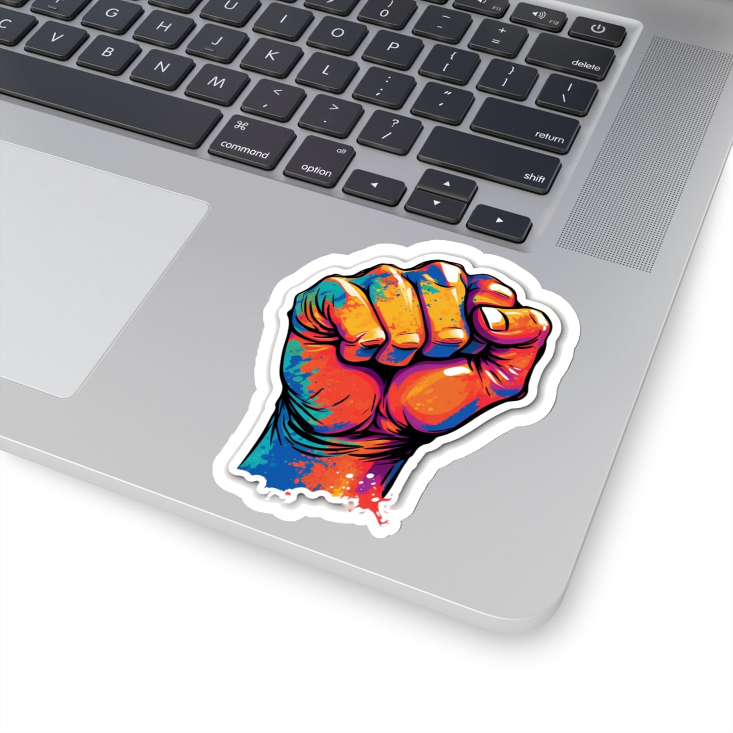 Colorful Power Fist Sticker - Pop Art Style