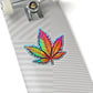 Colorful Cannabis Leaf Sticker