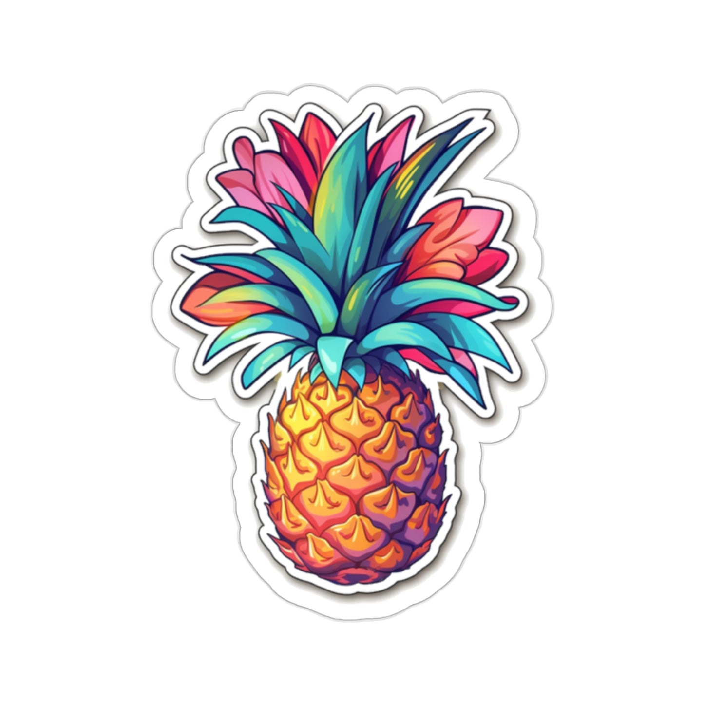 Colorful Power Fist Sticker