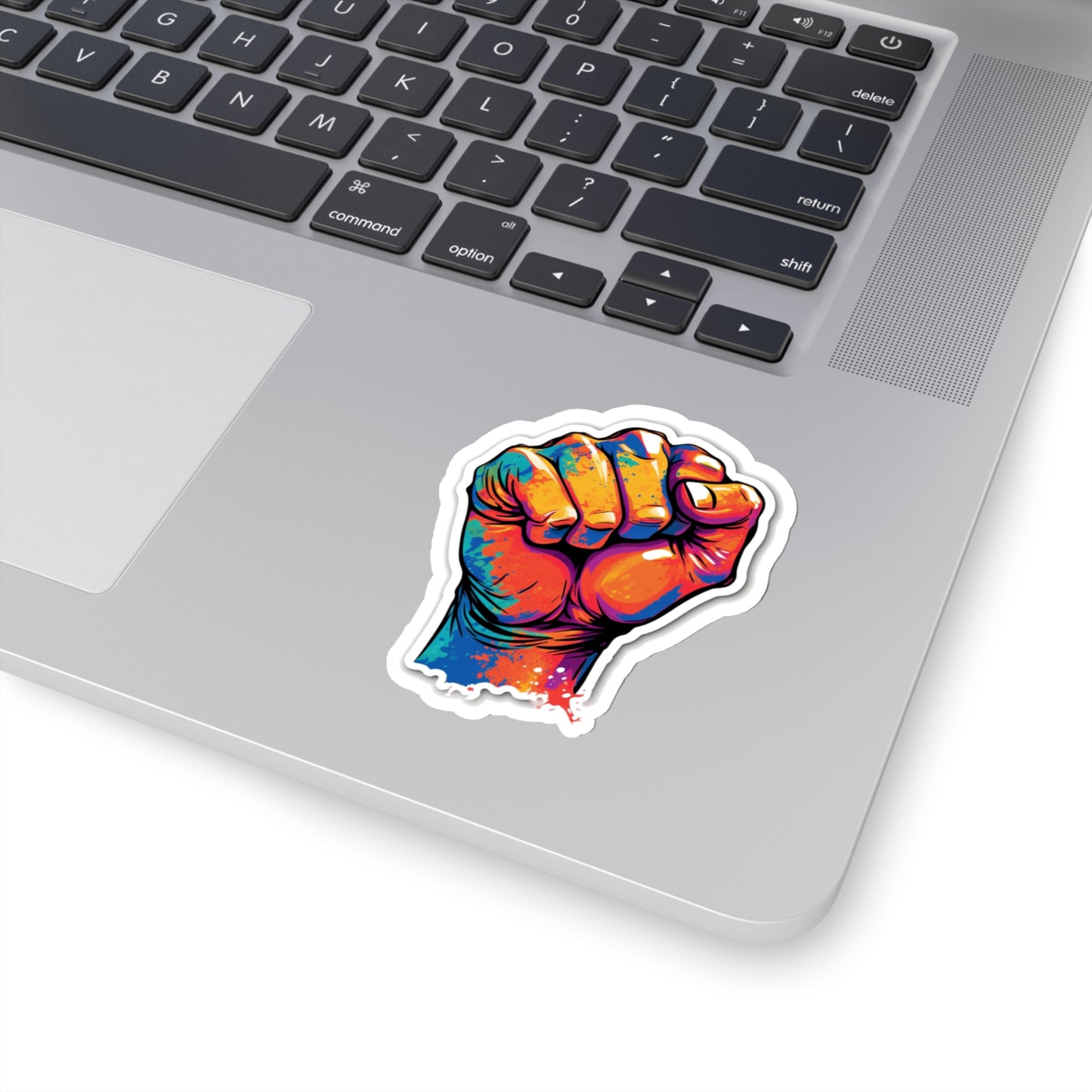 Colorful Power Fist Sticker - Pop Art Style