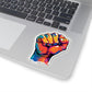 Colorful Power Fist Sticker - Pop Art Style