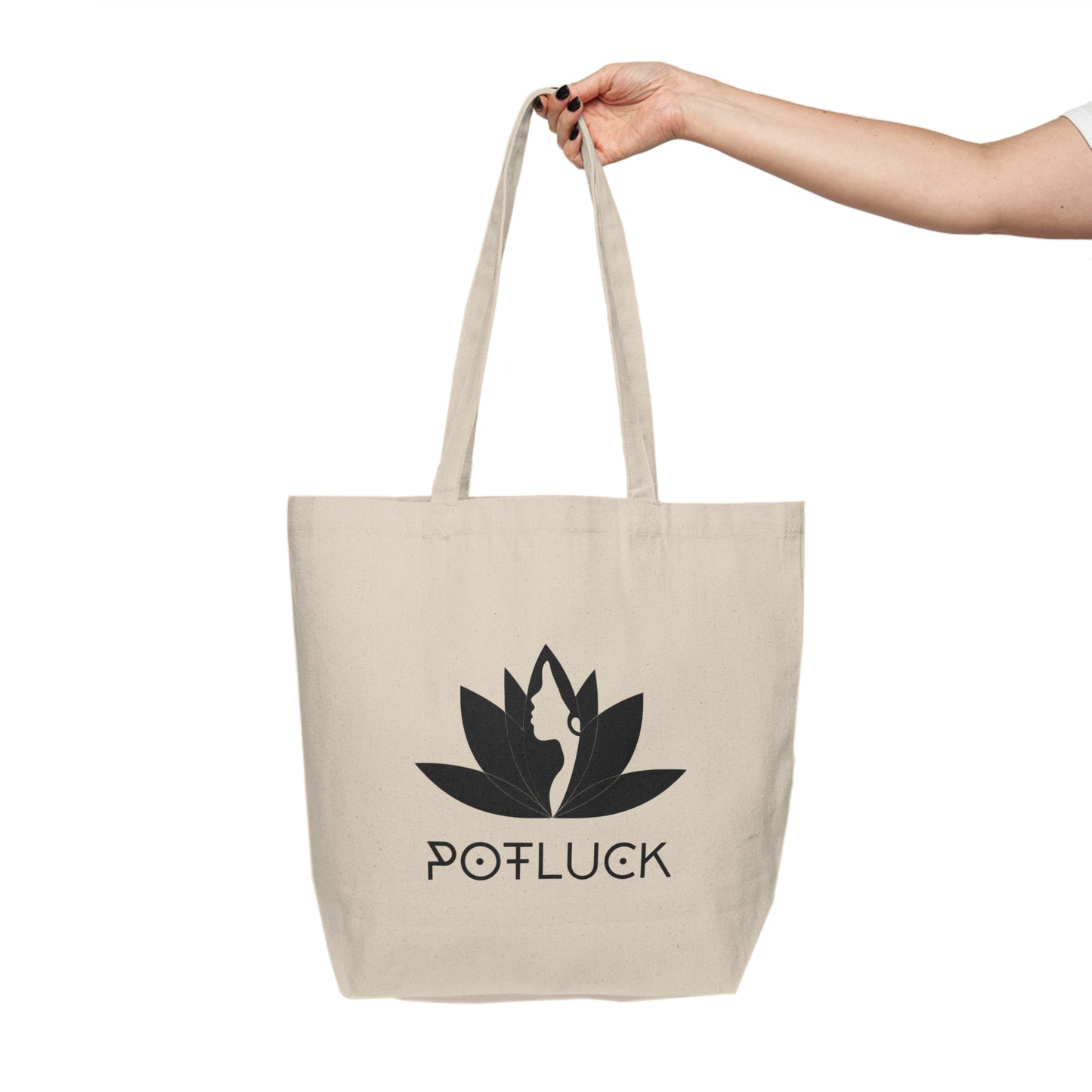 Potluck Canvas Shopping Tote
