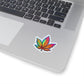 Colorful Cannabis Leaf Sticker