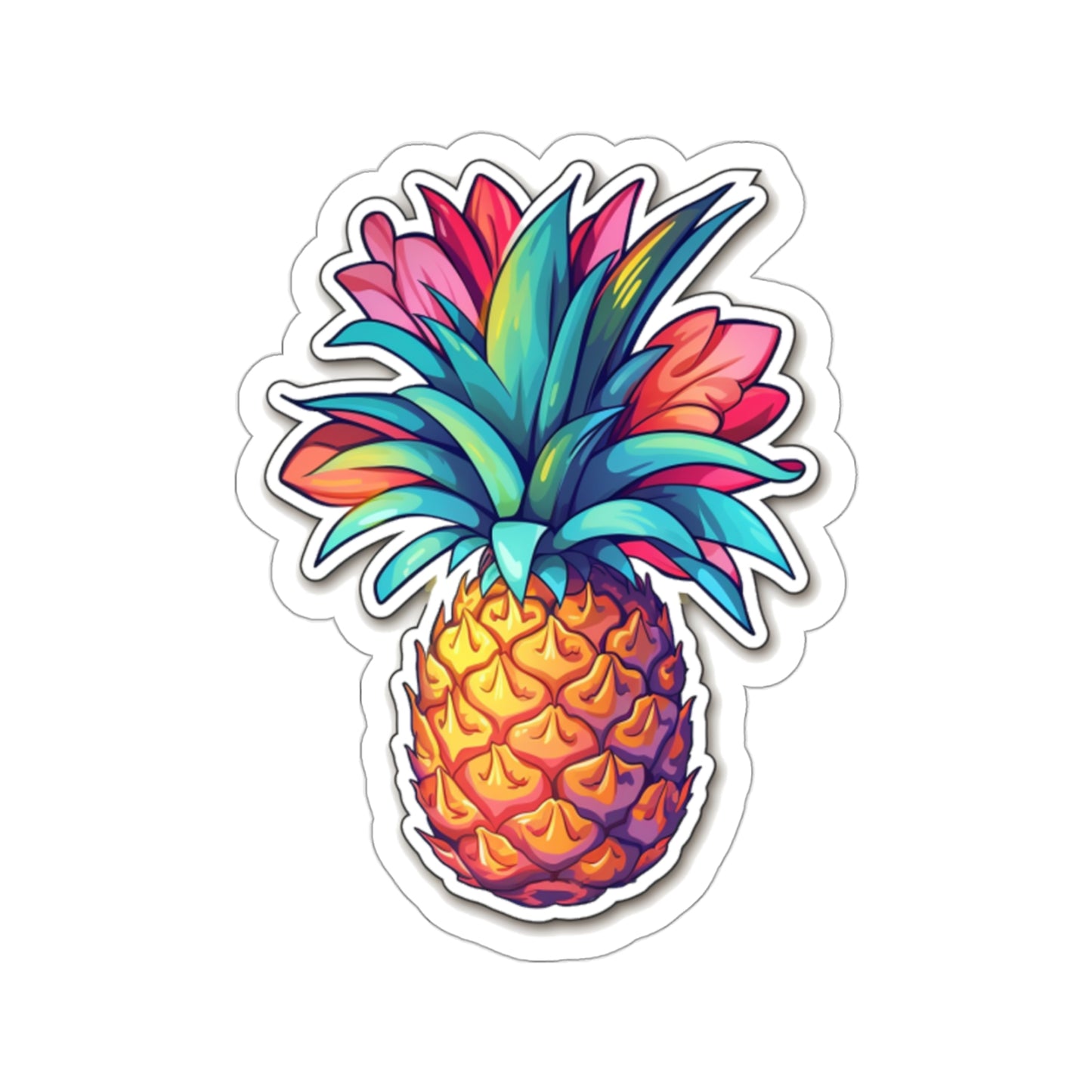 Colorful Power Fist Sticker